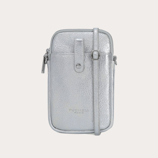 Porte portable en cuir de vachette SAXO PM F9727-7